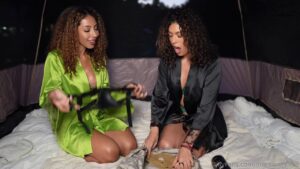 คลิปหลุด OnlyFans สาวฝรั่งหีฟิต 2 คน เย็ดกันในเต็นท์ ซอยหีตีฉิ่งครางลั่นค่าย